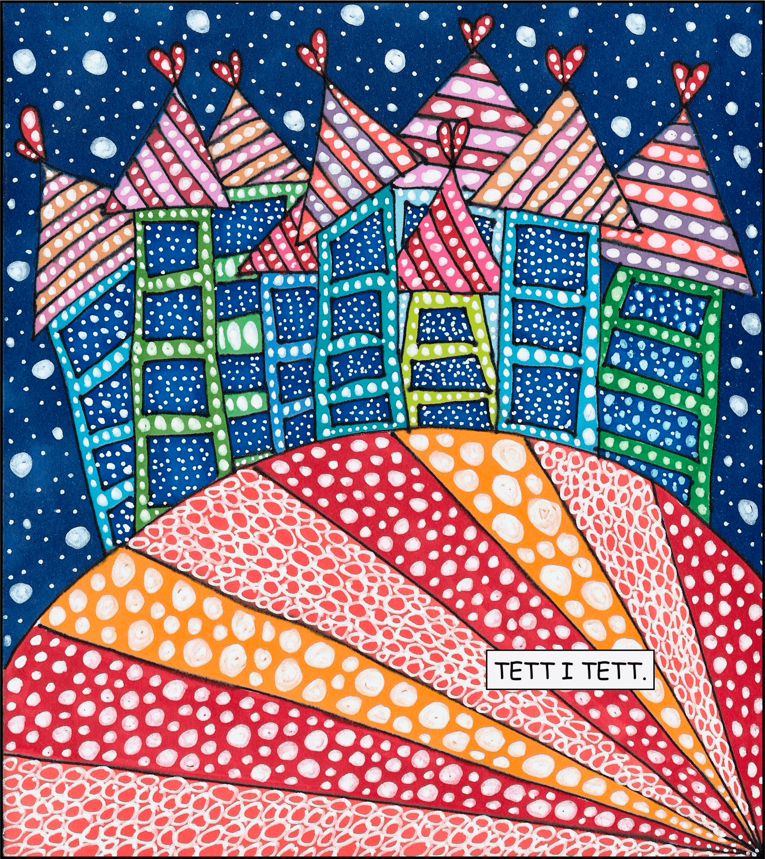 Kortpakke med farger